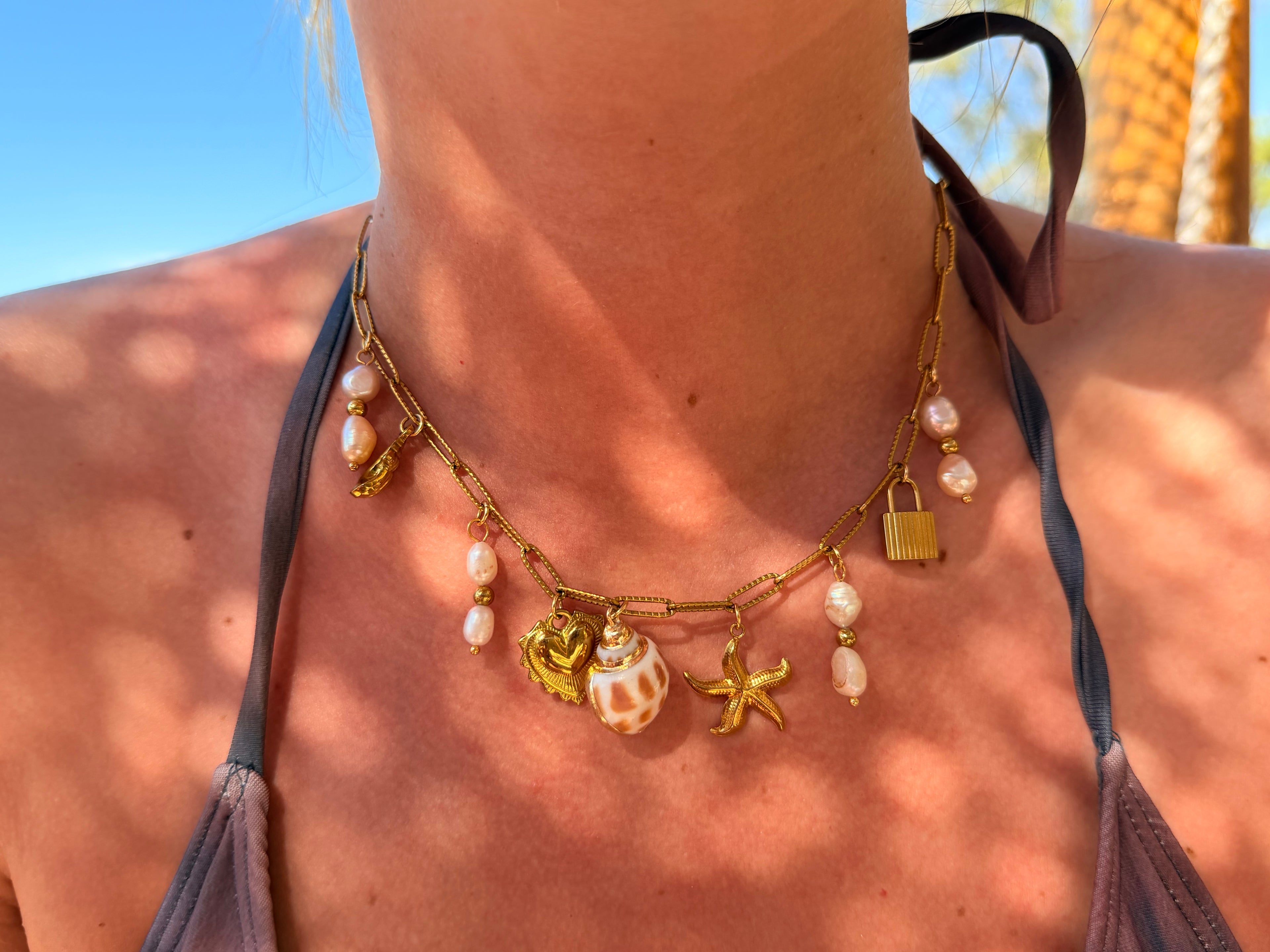 Collier Charms Mer